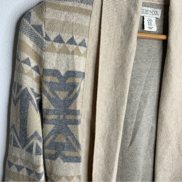 Ruby Moon Size XS Open Front Cardigan Southwestern Boho Yellowstone Has Pockets - Picture 11 of 11